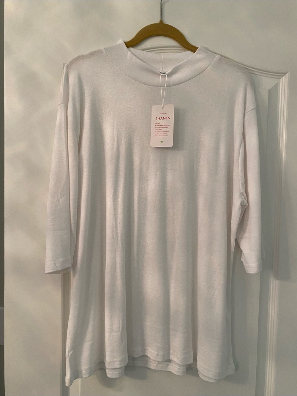 Macy's White Crewneck Tunic Top